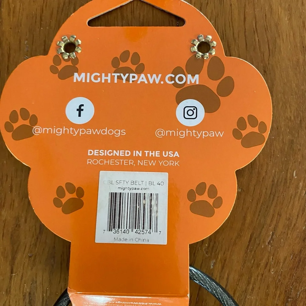 NWT‎ Mighty Paw Dog seat belt 0-30 lbs.